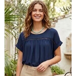 LOFT Elegant Navy Blue Women's Top